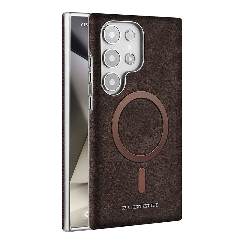 RUIMEIBI Matte photoplating Samsung Premium Leather Flip Case