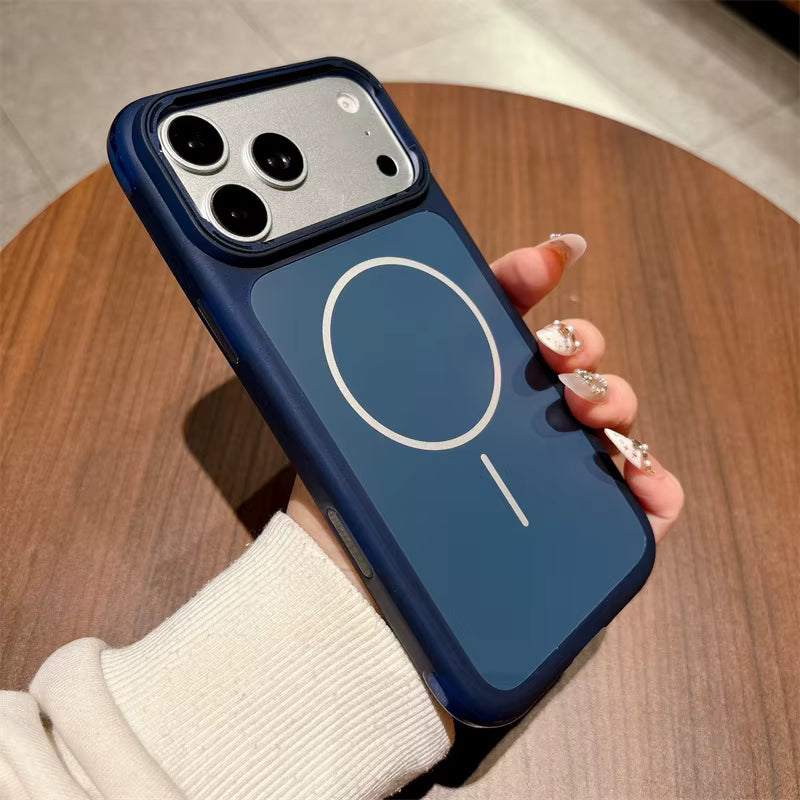 Luxury Magnetic Matte Acrylic Phone Case For iPhone