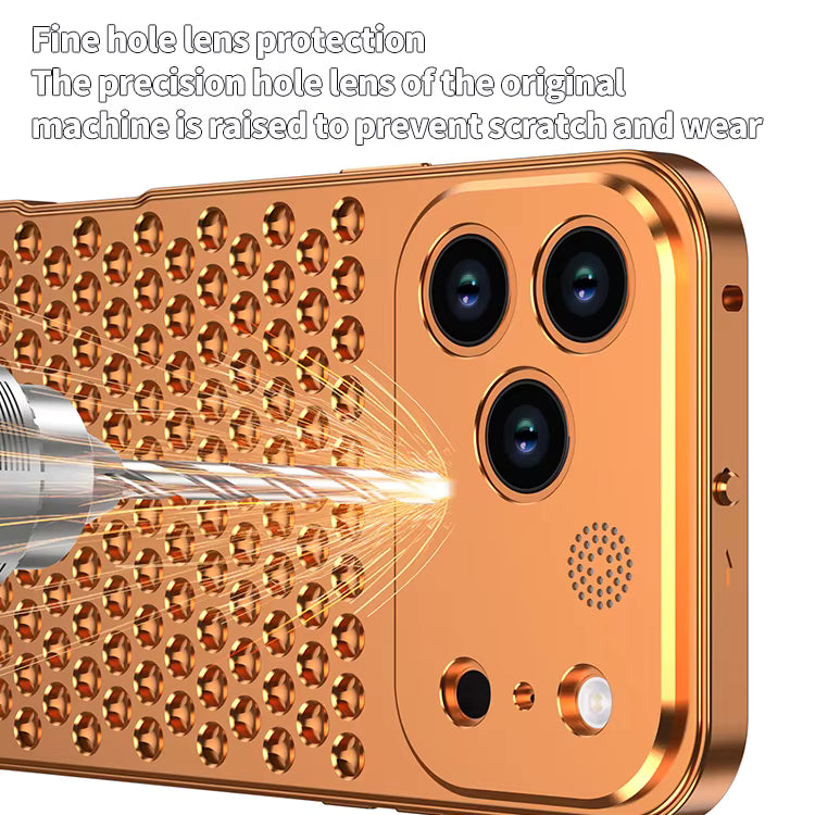 Metal Heat Dissipation Aluminum Fragrance Cooling Cover Shockproof for iPhone 17 Pro Max