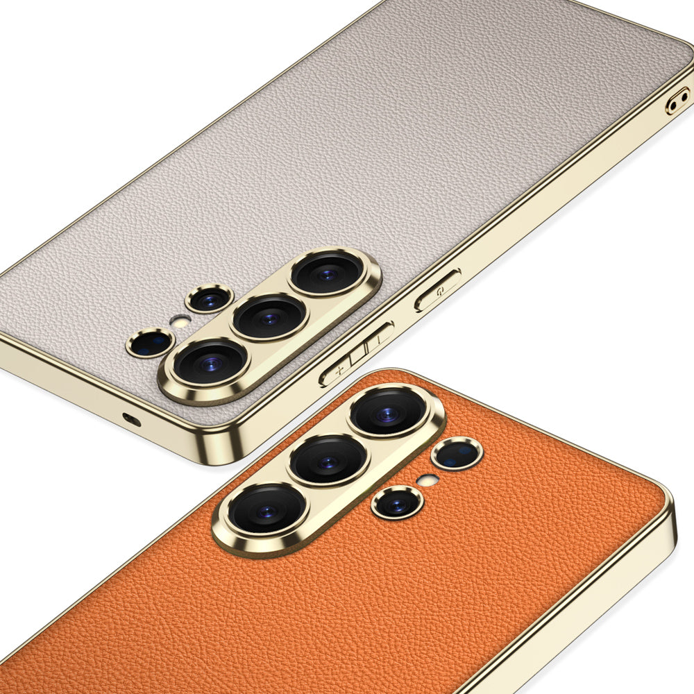 GKK Electroplating PU Leather TPU Phone Back Cover For Samsung 26 Ultra