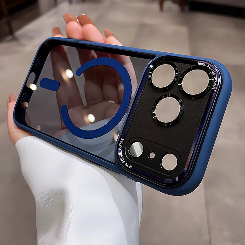 Popular TPU Acrylic Clear Magnetic Phone Case for iPhone 17 Pro Max