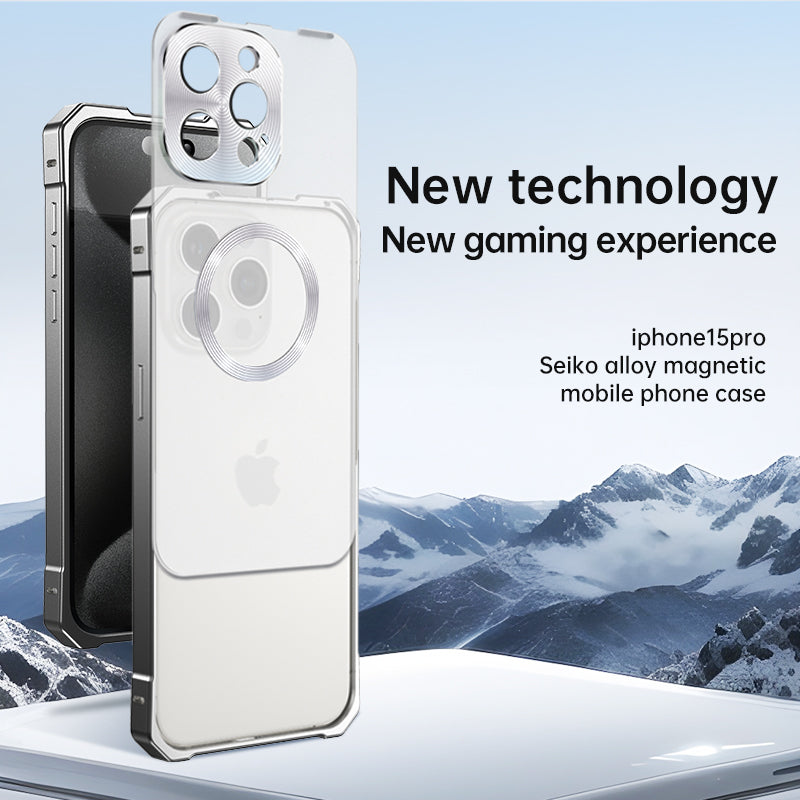 Amazing Metal Bumper Frame Frosted PC Back Cover Case For iPhone 17 Pro Max
