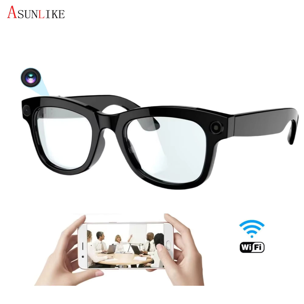 Smart AI Bluetooth Glasses with Camera WiFi 8 Megapixels