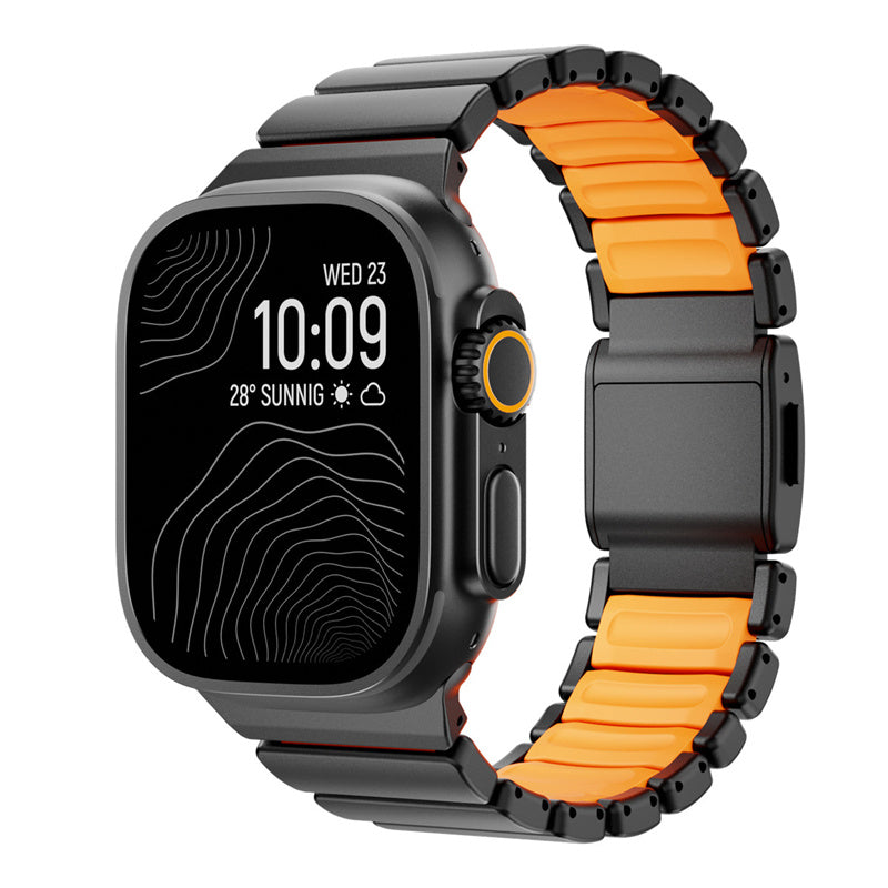 Luxury Ultimate Pure Titanium Metal Magnetic Buckle Band Strap for Apple Watch