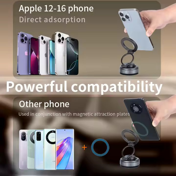 G512 Upgraded 360° Nano Gel Vacuum Magnetic Phone Holder Car Phone Holder