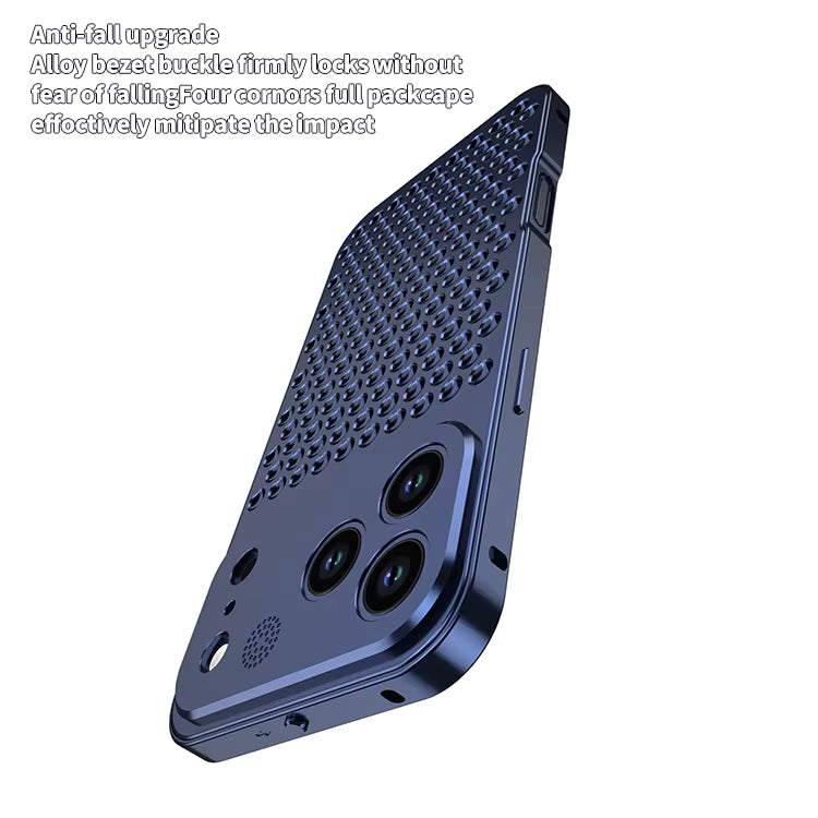 Metal Heat Dissipation Aluminum Fragrance Cooling Cover Shockproof for iPhone 17 Pro Max