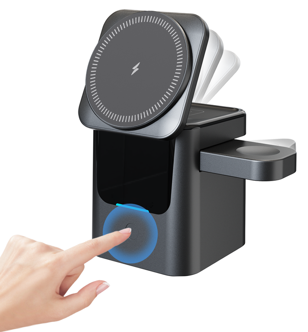 Hot Selling 3 in 1 Wireless Hidden Charger