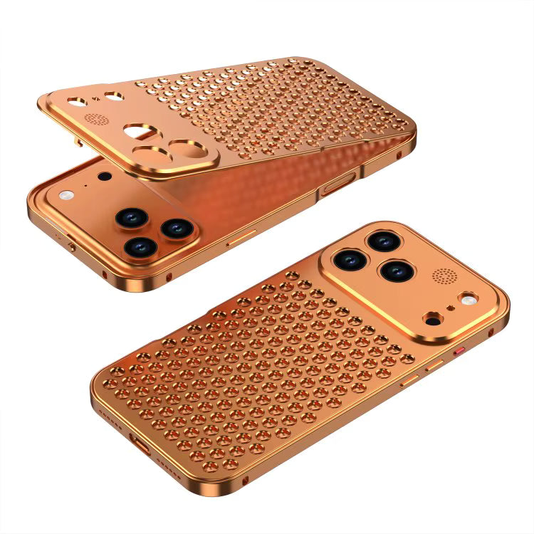Metal Heat Dissipation Aluminum Fragrance Cooling Cover Shockproof for iPhone 17 Pro Max