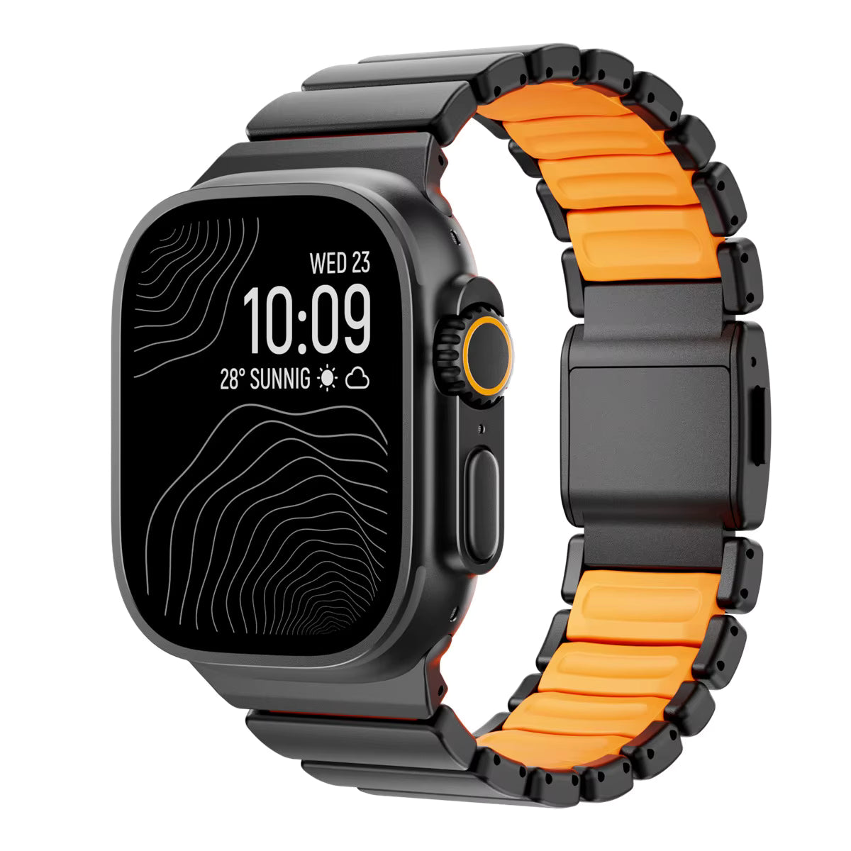 Luxury Ultimate Pure Titanium Metal Magnetic Buckle Band Strap for Apple Watch