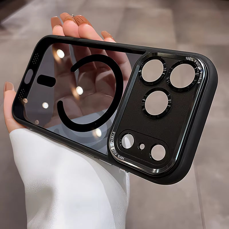 Popular TPU Acrylic Clear Magnetic Phone Case for iPhone 17 Pro Max