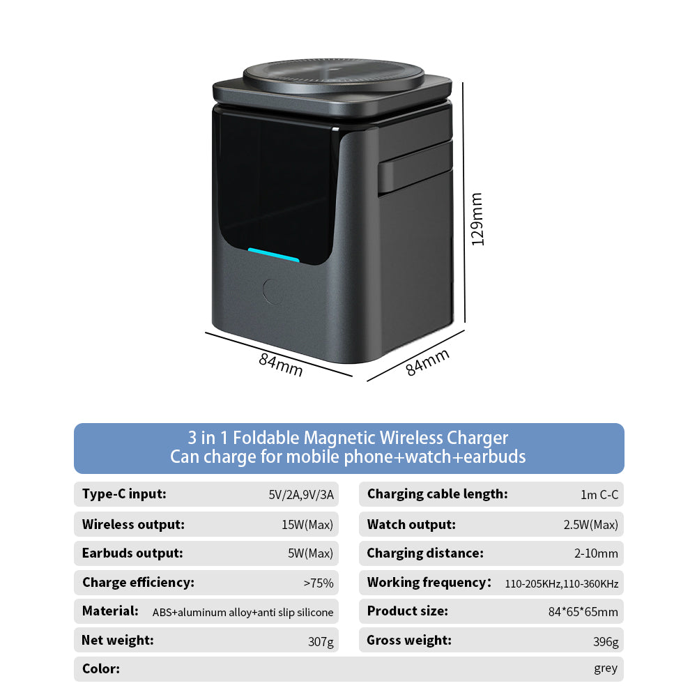 Hot Selling 3 in 1 Wireless Hidden Charger