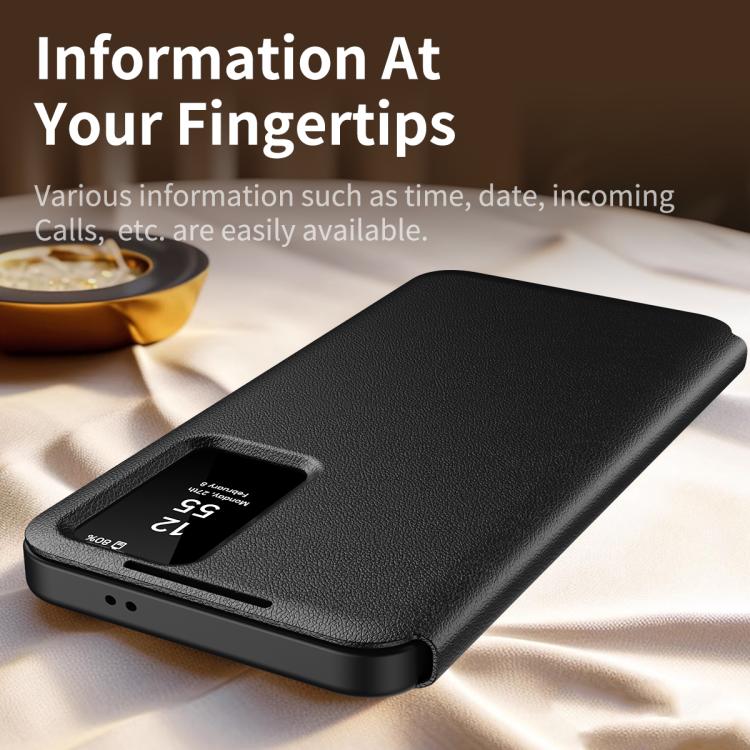 Smart View Flip Wallet Shell Leather Cover Case for Samsung