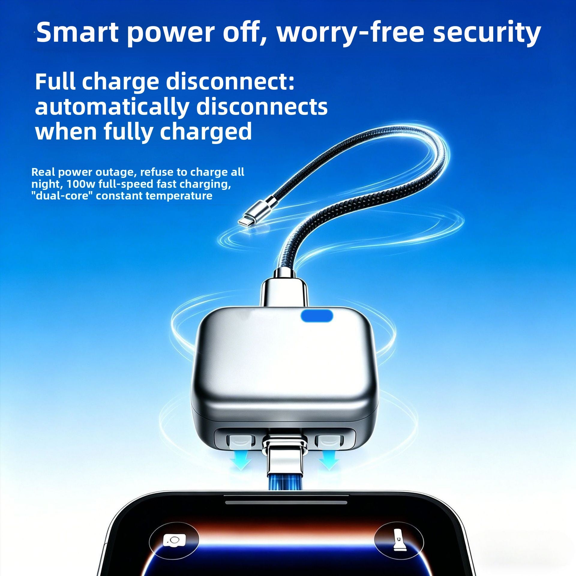 Automatically Detects Full Charge Cuts Power & Prompts Unplug