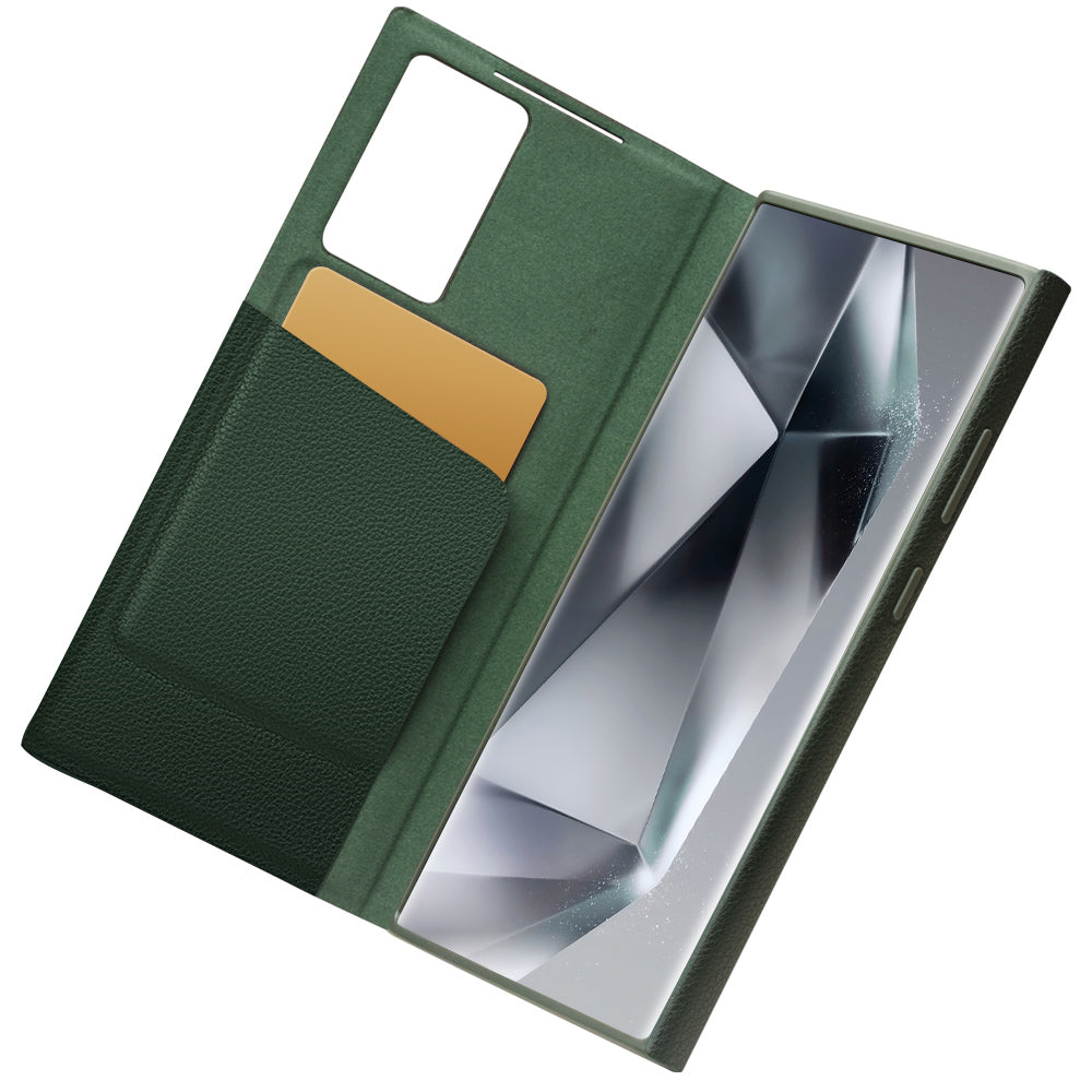 Smart View Flip Wallet Shell Leather Cover Case for Samsung