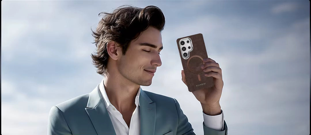 RUIMEIBI Matte photoplating Samsung Premium Leather Flip Case