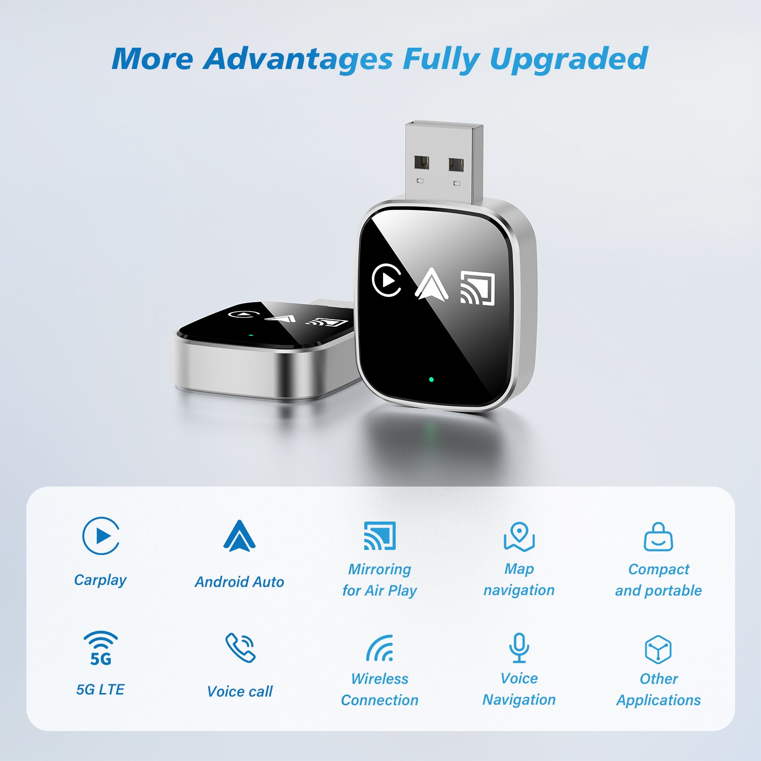 3 in 1 CarPlay Adapter with AirPlay Mirror Link