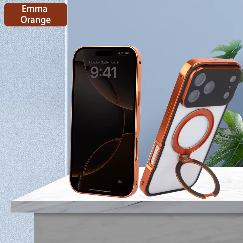 360 magnetic transparent case for iPhone