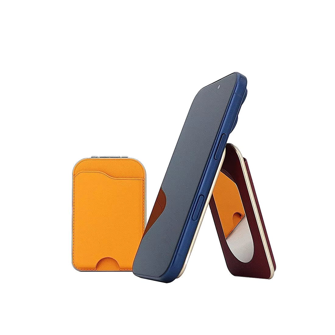 Premium Rotating MagSafe Card Holder with Folding Mirror Compatible