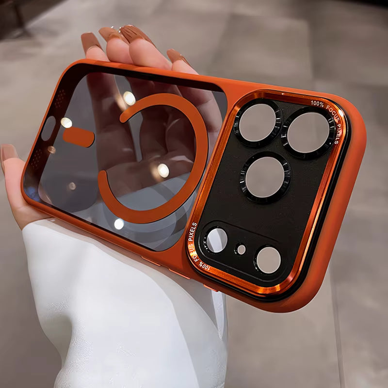 Popular TPU Acrylic Clear Magnetic Phone Case for iPhone 17 Pro Max