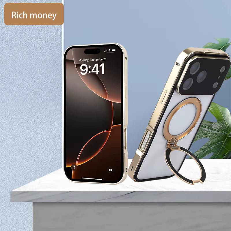 360 magnetic transparent case for iPhone