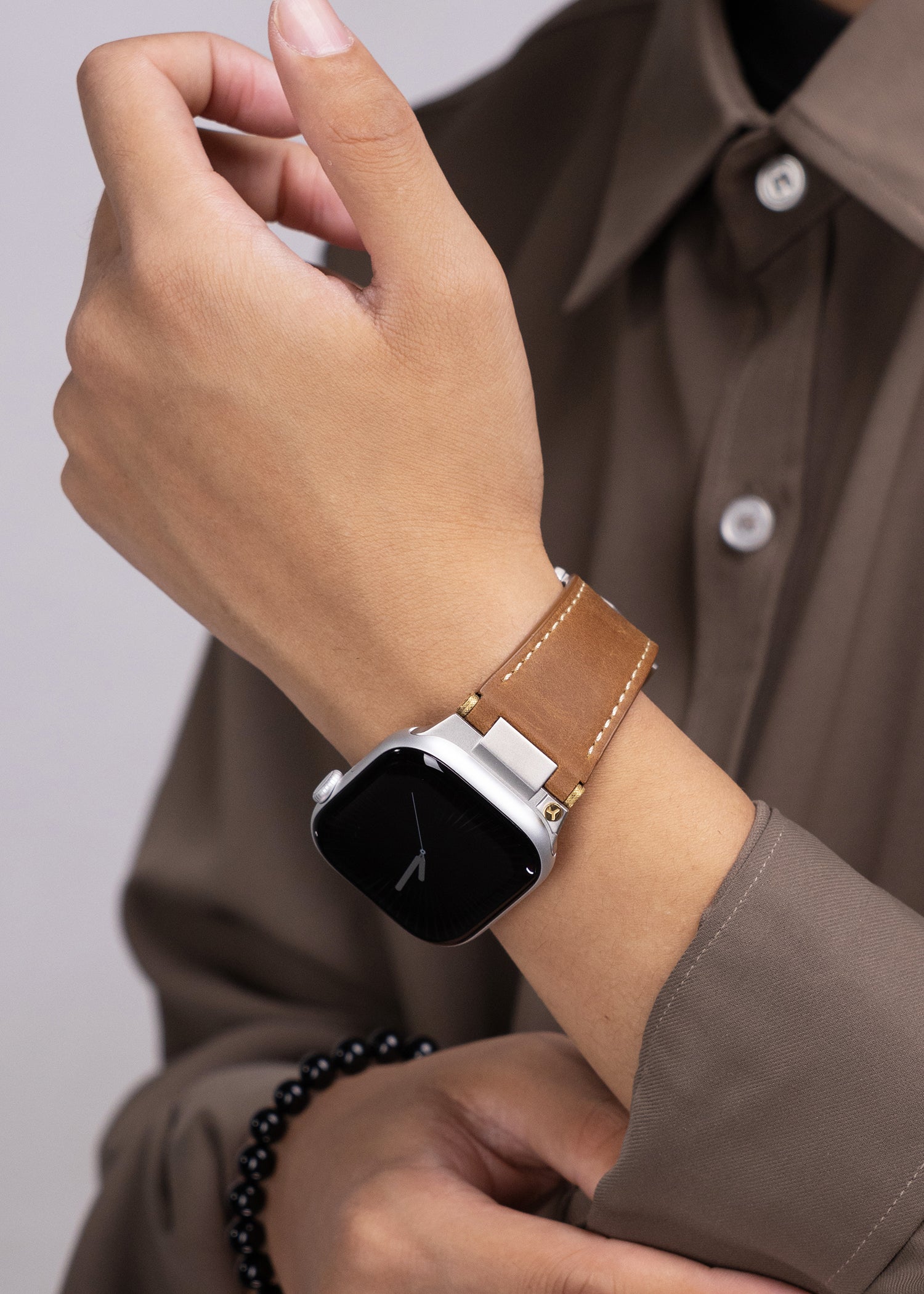 Luxury Folding Buckle Leather Strap