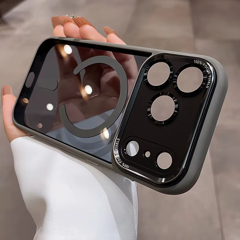 Popular TPU Acrylic Clear Magnetic Phone Case for iPhone 17 Pro Max