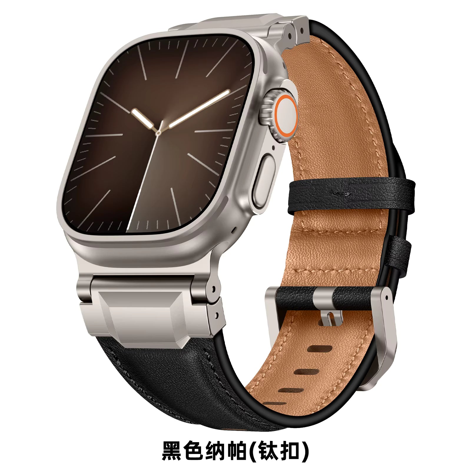 Genuine Leather Band for apple Watch Luxury Breathable Stainless Steel Buckle