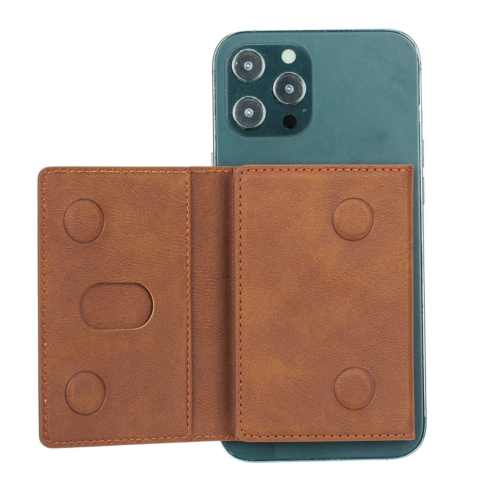 Safe PU Leather Wallet Magnetic Credit Card Holder