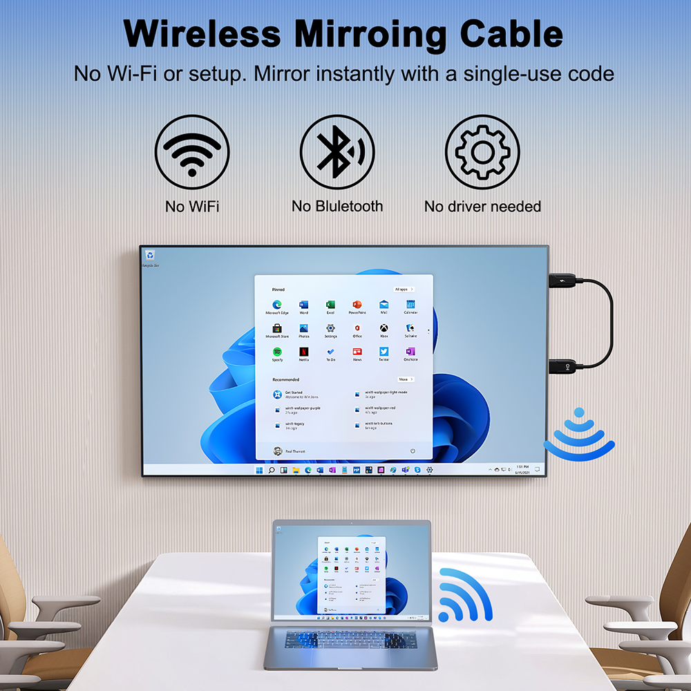 Wireless HDMI Display Dongle Adapter