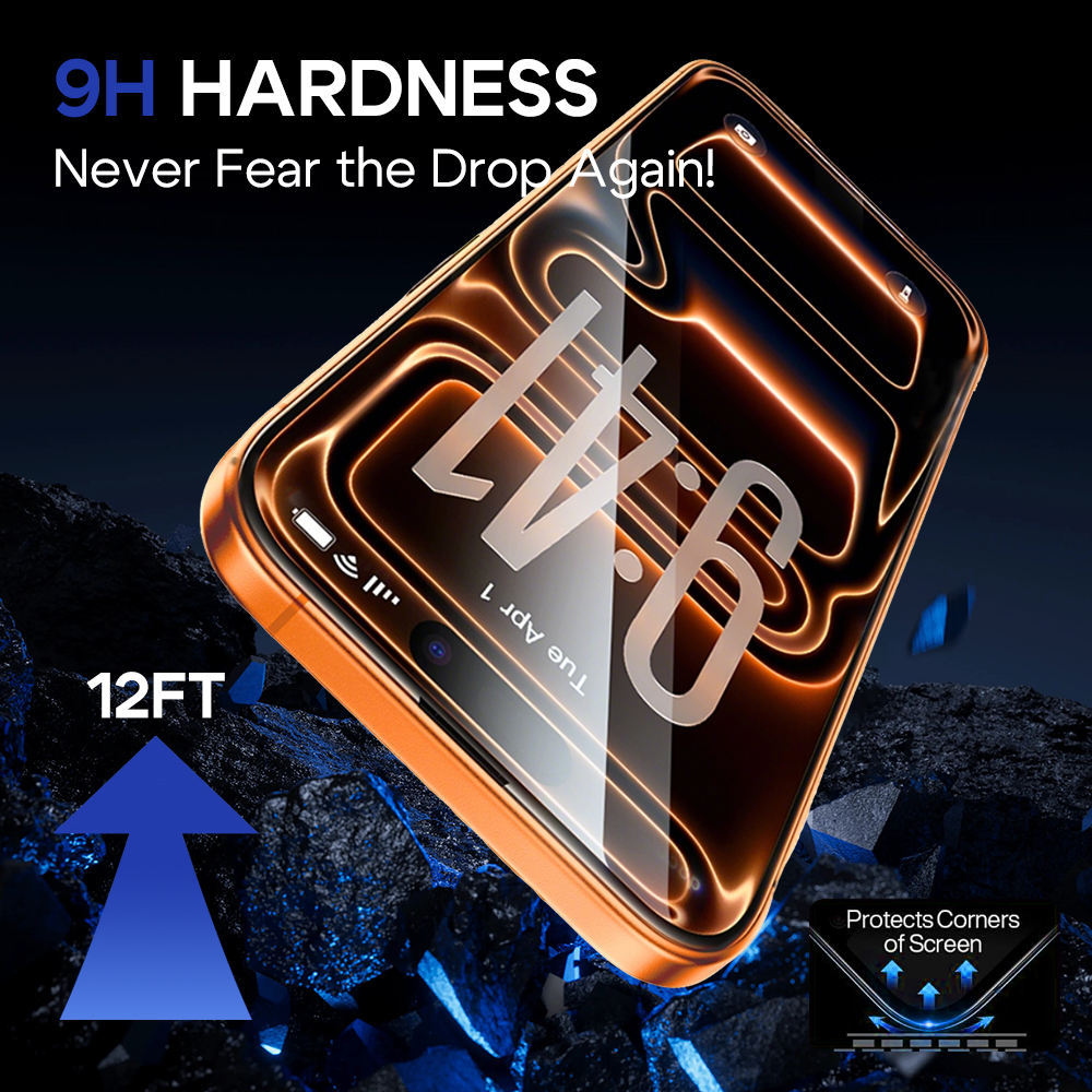 ZKLC Shin-Etsu Vacuum Plating HD Tempered Glass for iPhone 18 Pro Max
