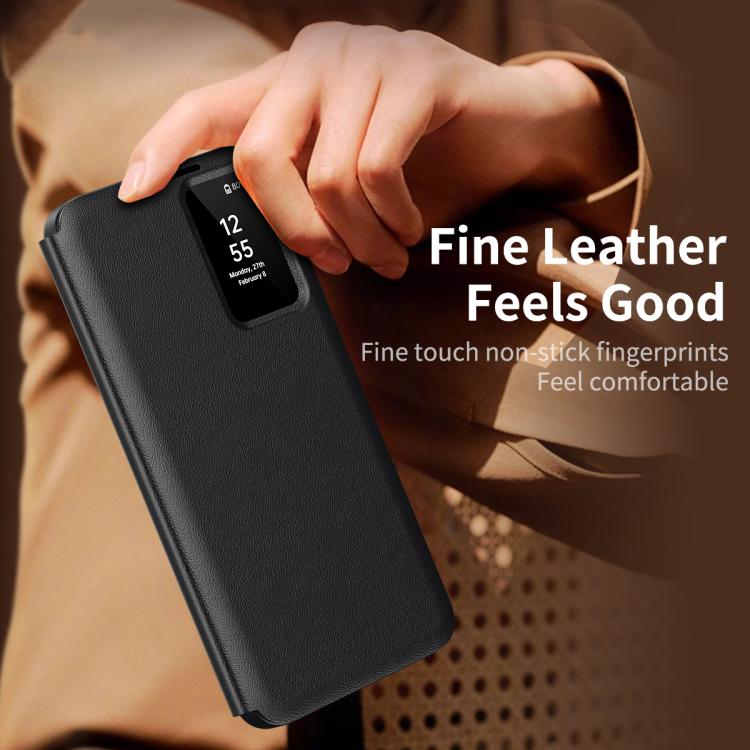 Smart View Flip Wallet Shell Leather Cover Case for Samsung