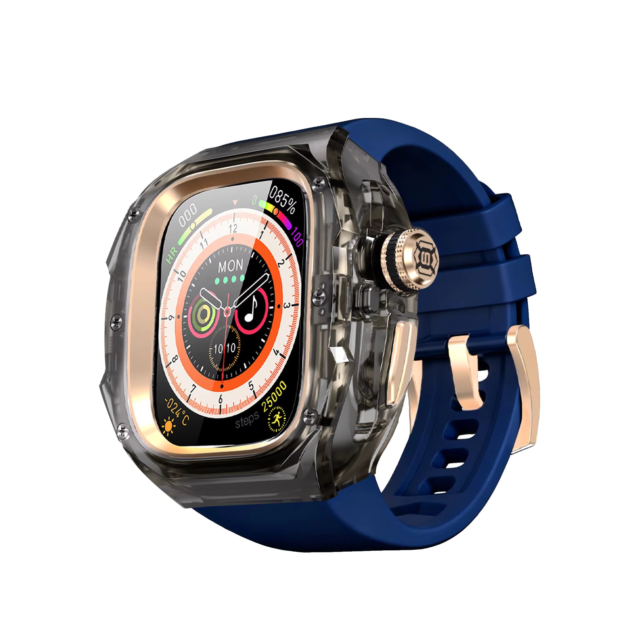 Rugged Case with Band for Apple Watch Ultra 49mm Protective Cover Bumper