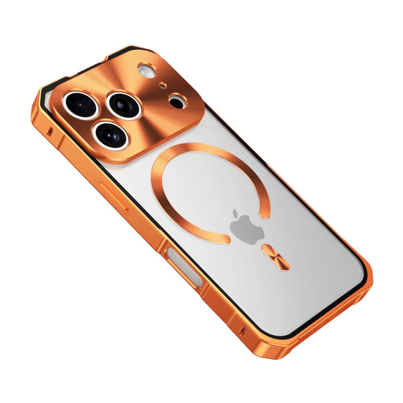 Amazing Metal Bumper Frame Frosted PC Back Cover Case For iPhone 17 Pro Max
