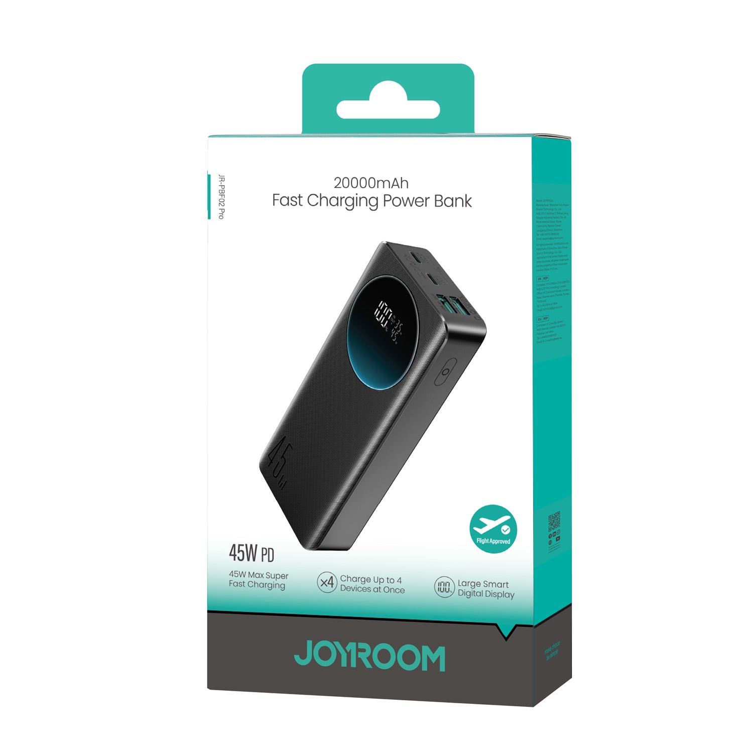 JOYROOM JR-PBF02 Pro PD Fast Charging 20000mah 45w Power Bank 45w