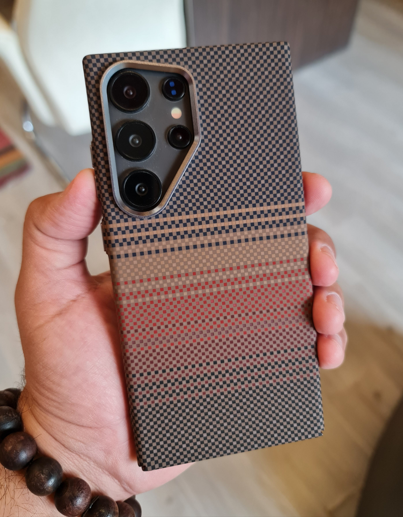 Carbon Fiber Texture Magsafe Phone Case For Samsung