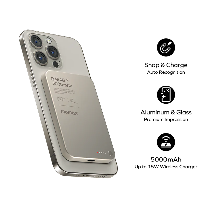 Momax Q.Mag X/X1/X2 Magnetic Wireless Power Bank