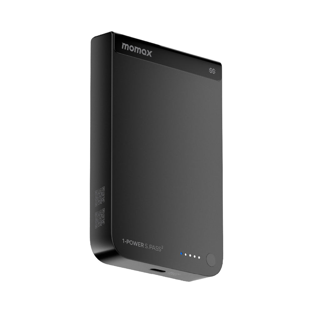 Momax 1-Power S.Pass² 10000mAh Semi SSB Magnetic Wireless Battery Pack 25W