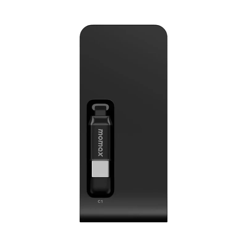 Momax 1-Pac Pass Mini⁺ 10000mAh 2in1 Battery Pack with Built-in Retractable Cable