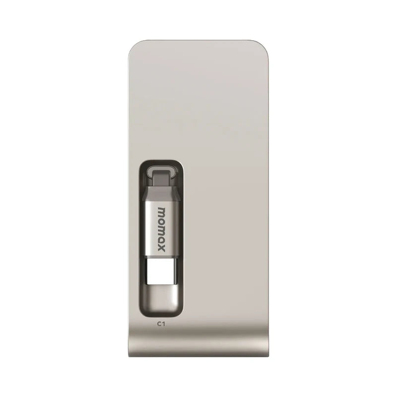 Momax 1-Pac Pass Mini⁺ 10000mAh 2in1 Battery Pack with Built-in Retractable Cable