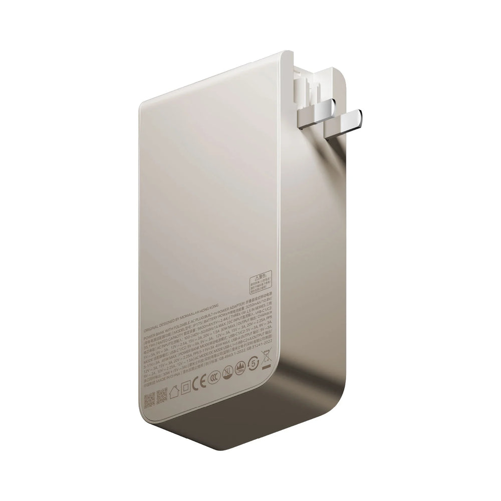 Momax 1-Pac Pass Pro⁺ 10000mAh 3in1 Hybrid GaN Battery Pack with Built-In Retractable Cable (45W)