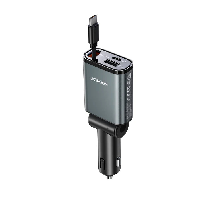 Joyroom JR-CCL07 3-in-1 Retractable Car Charger