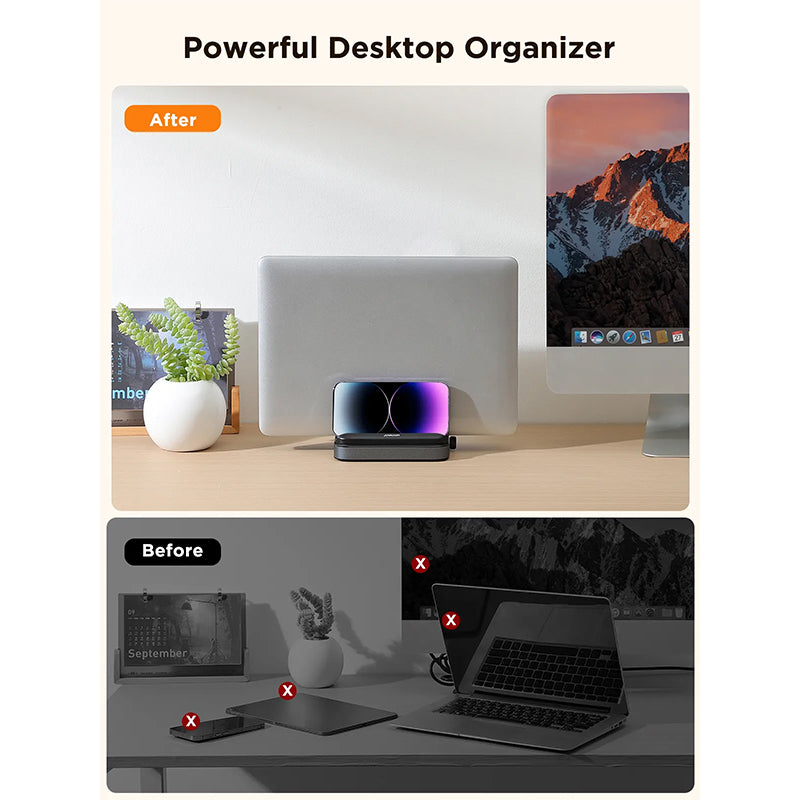 Joyroom JR-ZS374 3 in 1 Multifunctional Vertical Adjustable Laptop Stand