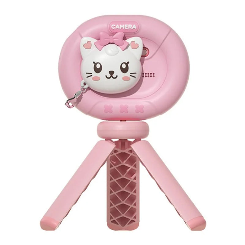 K62 2.4" Flip-Up HD Screen Kids Camera with Tripod Stand