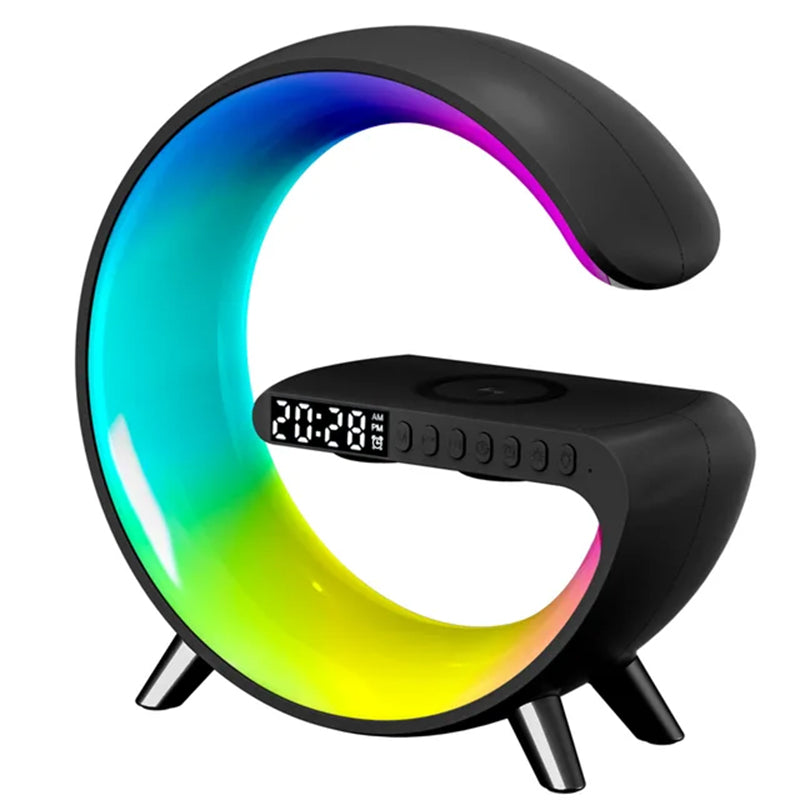 Multi-colored lamps 4 in 1, wireless charger, speaker, and watch
