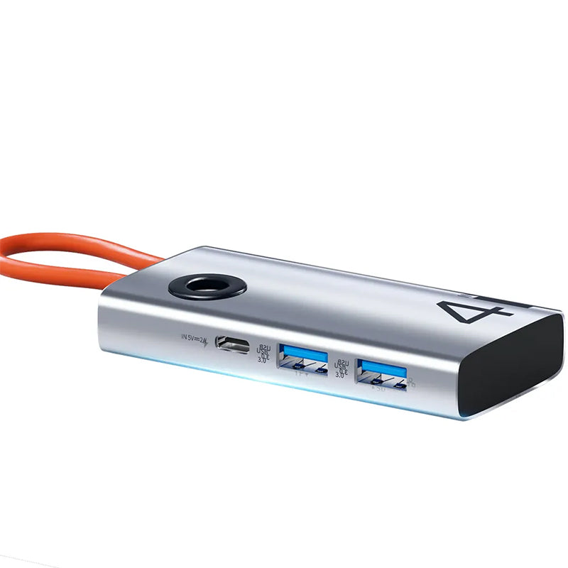 ROCK TR25 4 in 1 Type-C TO USB3.0*4+Type-C Multi-function Docking Station