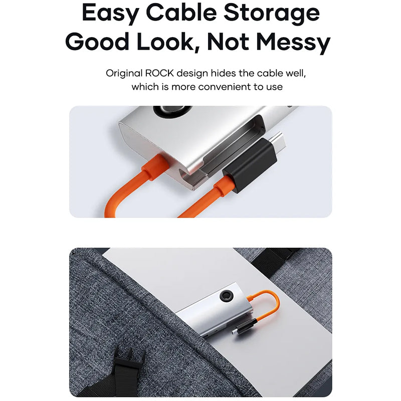 ROCK TR25 4 in 1 Type-C TO USB3.0*4+Type-C Multi-function Docking Station