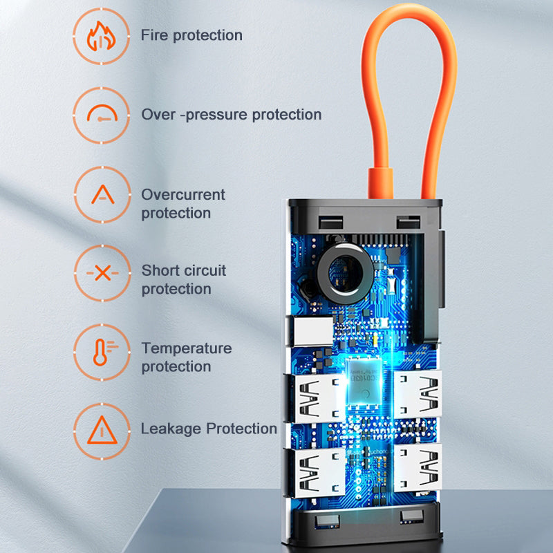 ROCK TR25 4 in 1 Type-C TO USB3.0*4+Type-C Multi-function Docking Station