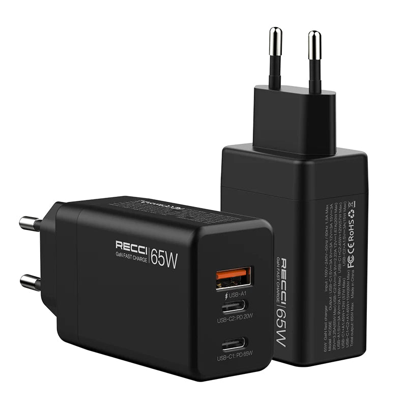 Recci RC56E EU 65W GaN Charger