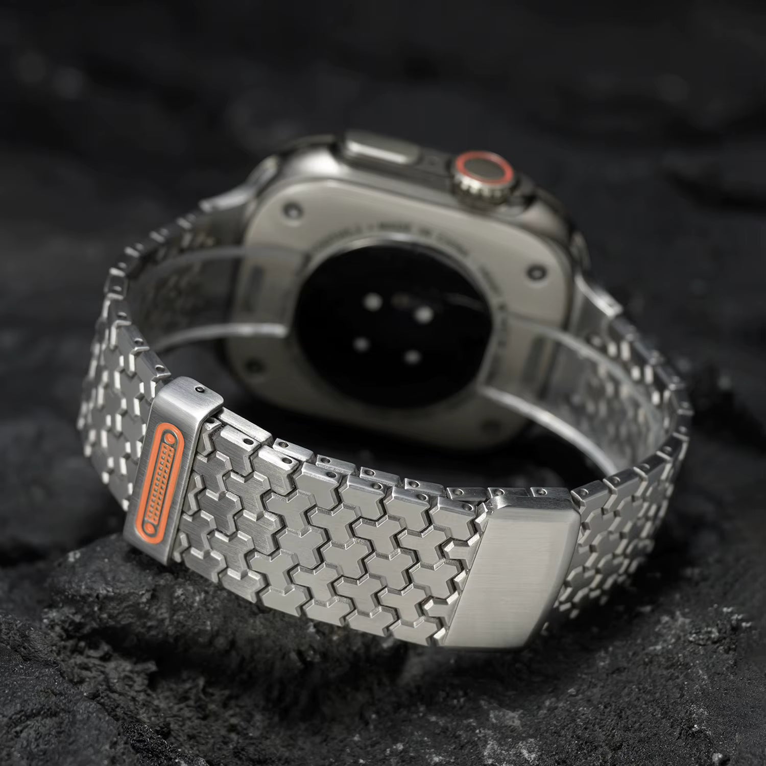 Luxury Stainless Steel Watch Band for Apple Watch Full Series with Magnetic Clasp Metal Watch Strap