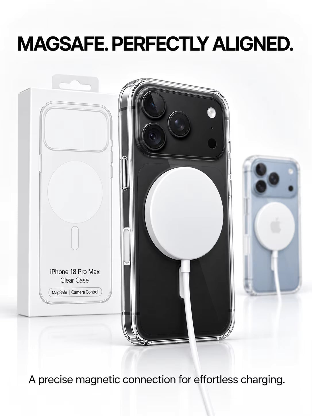 Clear Magnetic MagSafe Case for iPhone 18 Pro max
